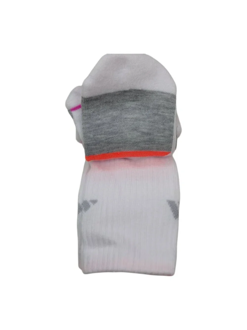 Adidas Womens Cushioned Crew Socks 3-Pack Aeroready White w/Bright Accents